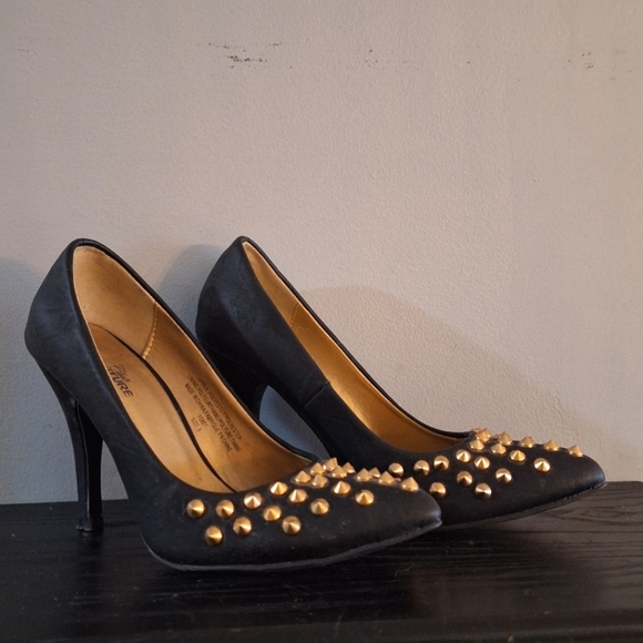 Gold studs heels - Picture 4 of 4